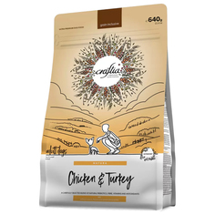Сухой корм для собак Craftia Natura для взрослых, мелких пород, с курицей и индейкой, 640г