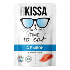 Влажный корм для кошек Kissa с рыбой в соусе 75 г