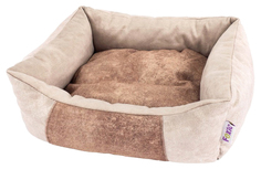 Лежак для животных Foxie, Prestige Beige, велюр, 60х50 см