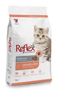 Сухой кормдля котят Reflex с курицей и рисом, 2 кг