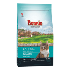 Сухой корм для кошек Bonnie Adult с лососем, 1,5 кг