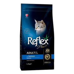 Сухой корм для кошек Reflex Plus Adult с лососем, 1,5 кг