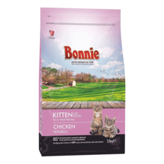Сухой корм для котят и беременных кошек Bonnie Kitten с курицей, 1,5 кг