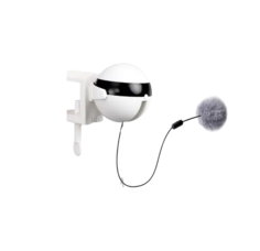 Игрушка для кошек Kotobol, интерактивная, шар, белый, пластик, 4х8 см