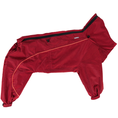 Комбинезон для собак YORIKI Barsu Стаффордширский терьер, женский, красный, флис, 51 см