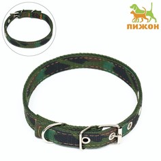 Ошейник для собак Пижон, камуфляж, брезент, 52 х 2 см