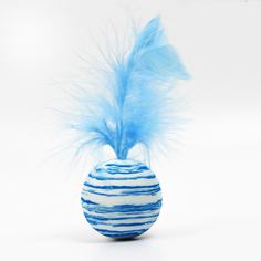 Игрушка-дразнилка для кошек Пижон Водоворот, голубая, пластиковая, 4,2 см