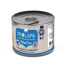 Влажный корм для кошек PROLAPA NATURAL LINE с кроликом, индейкой и клюквой, 6шт по 200г