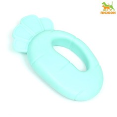 Игрушка для собак Пижон морковь, зеленая, резина, 10 см