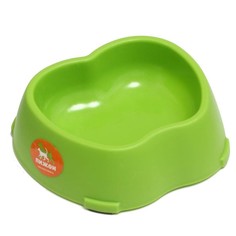 Миска пластиковая фигурная 17,5 х 17,5 х 5,5 см, зелёная No Brand