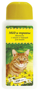 Шампунь для кошек Pchelodar Professional Мед и травы, с медом и чередой, 250 мл Пчелодар