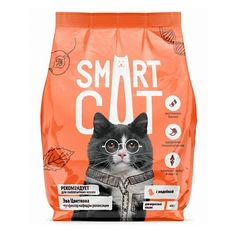 Сухой корм Smart Cat с индейкой для взрослых кошек 1,4 кг