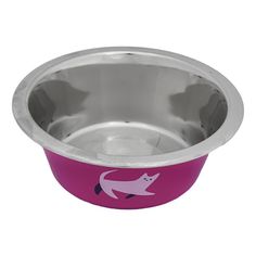 Миска для собак и кошек Tappi Нирман металлическая розовая 240 мл