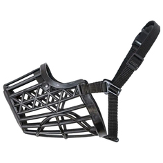 Намордник для собак Yami Yami №6 пластиковый черный, 31см No Brand