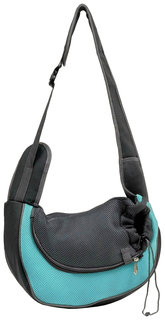 Слинг-переноска для животных, голубая 42х25см Пижон