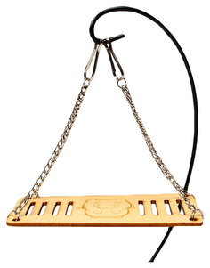 Игрушки для грызунов Пижон Качели большие на цепочках, 13 х 6 см, фанера