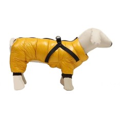 Комбинезон для собак со шлейкой Моден, размер 8 (ДС 23, ОГ 30, ОШ 22 см), жёлтый No Brand