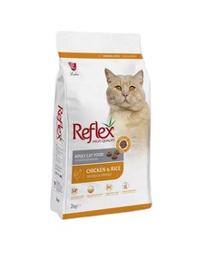 Сухой корм для кошек Reflex с курицей и рисом, 2 кг