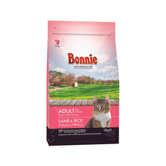 Сухой корм для кошек Lider Bonnie Adult Cat Food, ягненок и рис, 1,5 кг Лидер