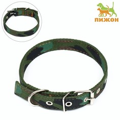 Ошейник для собак Пижон, камуфляж, брезент, 58 х 2,5 см