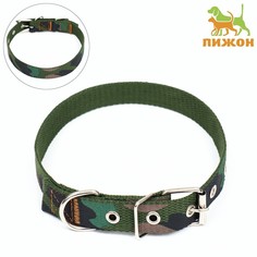 Ошейник для собак Пижон, камуфляж, брезент, 58 х 2,5 см