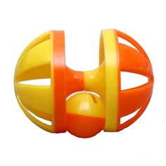 Игрушка-головоломка с шариком-погремушкой, 9 х 6,5 см, микс цветов No Brand
