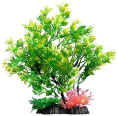 Искусственное растение для аквариума Пижон Аква 25 см, зелёное