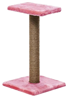 Когтеточка Пушок Зонтик, джут, 30х30х54 см, розовый