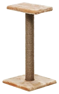 Когтеточка Пушок Зонтик, джут, 35х35х69 см, бежевый
