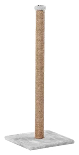 Когтеточка Пушок, джут, 30х30х54 см, серый