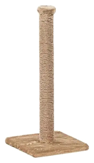 Когтеточка Пушок, джут, 30х30х69 см, бежевый
