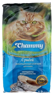 Сухой корм для кошек Chammy, с рыбой, 1,9 кг