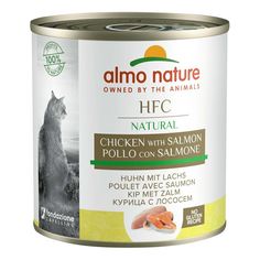 Влажный корм Almo Nature Classic с лососем и курицей для кошек 280 г х 12 шт
