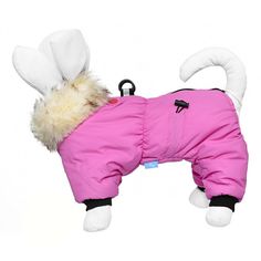 Комбинезон для собак Yami-Yami утепленный на молнии розовый XXL девочка