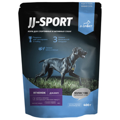 Сухой корм для собак JJ-SPORT Джамп Живая Сила, крупная гранула, с ягненком, 0,4 кг