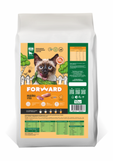 Сухой корм для кошек FORWARD гипоаллергенный, индейка и утка, 10 кг