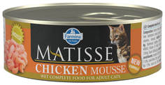 Консервы для кошек Farmina Matisse Mousse, мусс с курицей, 85г