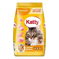 Сухой корм Katty с курицей для взрослых кошек 1,9 кг