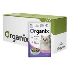 Влажный корм Organix с индейкой для стерилизованных кошек 85 г х 25 шт