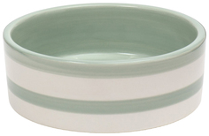 Миска Пижон След 9214862, серо-зеленая в белую полоску, 12,5x4,5 cм