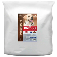 Сухой корм для собак BIG DOG, для взрослых, средних и крупных пород, ягненок с рисом, 5 кг Зоогурман