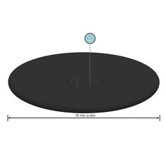 Тент для бассейнов с надувным бортом d=280 см Bestway
