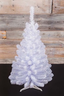 Искусственная белая елка белоснежная 90 см, ПВХ, Triumph Tree