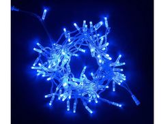 Светодиодная гирлянда 100 синих LED, 10 м, прозрачный ПВХ, соединяемая, IP65, BEAUTY LED Laitcom