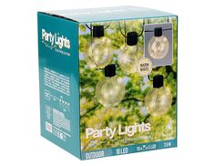Гирлянда из 10 лампочек, 50 теплых белых LED, 4.5+3 м, Koopman International