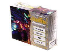 Светодиодная USB-гирлянда Роса, 10+2 м, 100 разноцветных RGB LED-огней, таймер, Serpantin