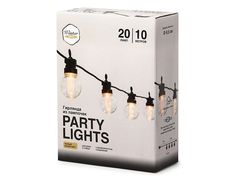 Светодиодная гирлянда, прозрачная, 20 экстра тёплых белых LED-огней, 10 м, Winter Deco
