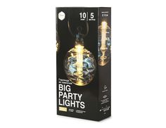 Светодиодная гирлянда из ламочек, 10 тёплых белых LED-огней, 5 м, Winter Deco