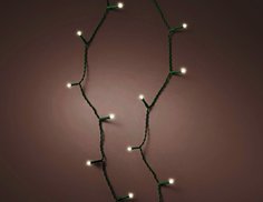 Светодиодная гирлянда на батарейках-аккумуляторах 5 м, 100 теплых белых LED, Kaemingk