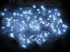 Светодиодная гирлянда на батарейках 240 холодных белых LED ламп 17.9 м, IP44, Kaemingk